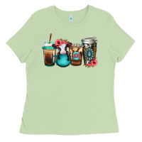 Matcha Baby calf coffee cups Ladies Tee - Jasminsmagicworld