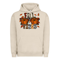 Pigment French Oak autumn style with pumpkins Urban Hoodie - CowhideDigitalArt