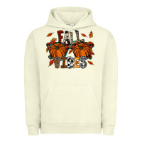 Pigment Pistachio autumn style with pumpkins Urban Hoodie - CowhideDigitalArt