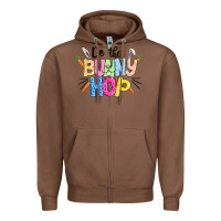 Chestnut do the bunny hop easter Zipper Hoodie - CowGirlArtShop