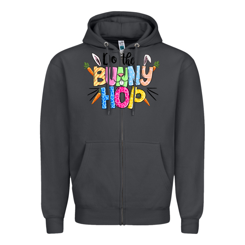 Do The Bunny Hop Easter Zipper Hoodie by CowGirlArtShop | Teevron