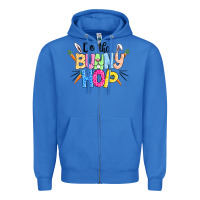 True Royal do the bunny hop easter Zipper Hoodie - CowGirlArtShop