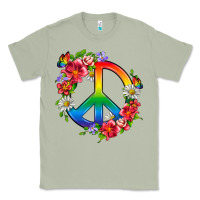 Matcha Peace Pride LGBTQ+ And Flowers Classic Tee - BundleAndBundleShop