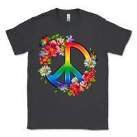 Smoke Peace Pride LGBTQ+ And Flowers Classic Tee - BundleAndBundleShop