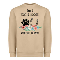 Mushroom I'm A Dog & Horse Kind Of Queen Pet Lover Owner Heavyweight Sweatshirt - Bettercallsaul