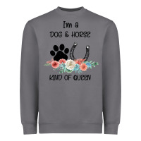 Storm I'm A Dog & Horse Kind Of Queen Pet Lover Owner Heavyweight Sweatshirt - Bettercallsaul