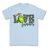 Dusty Blue love summer Classic Tee - CowhideDigitalArt