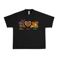 Black Peace Love Fiesta Urban Heavy Tee - BundleAndBundleShop