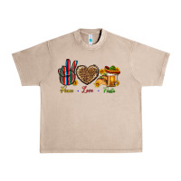 French Oak Peace Love Fiesta Urban Heavy Tee - BundleAndBundleShop