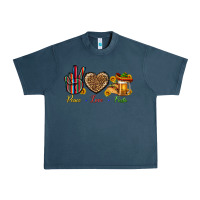 Midnight Navy Peace Love Fiesta Urban Heavy Tee - BundleAndBundleShop
