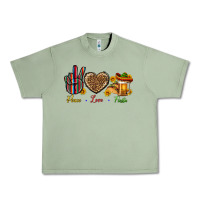 Oil Green Peace Love Fiesta Urban Heavy Tee - BundleAndBundleShop