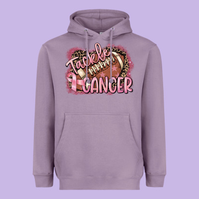 Tackle Cancer Football Heavyweight Hoodie Designed By Fadigitalartstudio