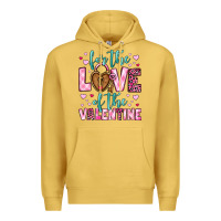 Antique Gold for the love of the valentine Premium Hoodie - OliviaCreatesArt