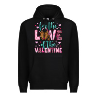 Black for the love of the valentine Premium Hoodie - OliviaCreatesArt