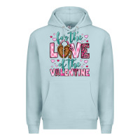 Blue Mist for the love of the valentine Premium Hoodie - OliviaCreatesArt