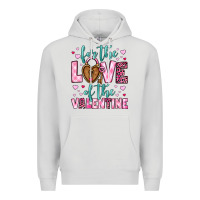 Dove Grey for the love of the valentine Premium Hoodie - OliviaCreatesArt