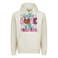 Oatmeal Heather for the love of the valentine Premium Hoodie - OliviaCreatesArt