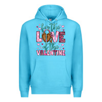 Ocean Blue for the love of the valentine Premium Hoodie - OliviaCreatesArt