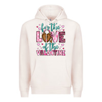 Pale Pink for the love of the valentine Premium Hoodie - OliviaCreatesArt