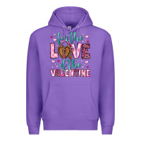 Purple for the love of the valentine Premium Hoodie - OliviaCreatesArt