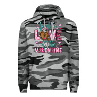 Slate Camo for the love of the valentine Premium Hoodie - OliviaCreatesArt