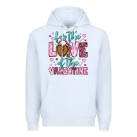 White for the love of the valentine Premium Hoodie - OliviaCreatesArt