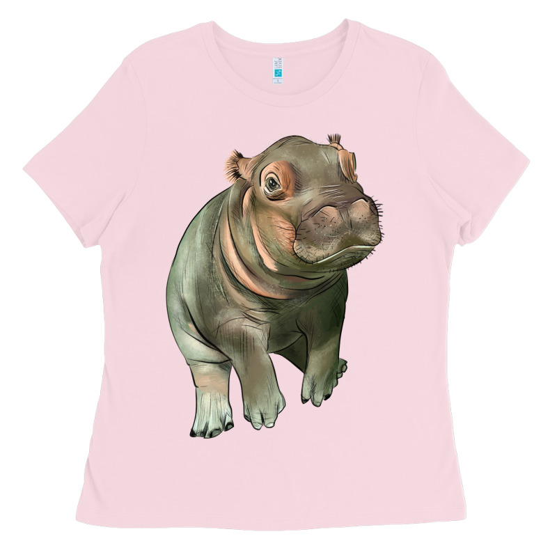 Baby Hippo Ladies Tee by LillyAllenDesigns | Teevron