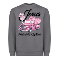 Storm Leopard Floral Pink Car Jesus Take The Wheel Heavyweight Sweatshirt - Bettercallsaul