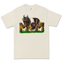 Bone Western Mom With Hampshire Pig And Baby Pig Premium Tee - LillyAllenDesigns
