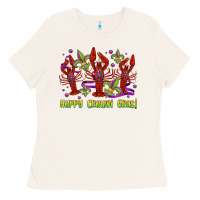 Bone happy crawdi gras mardi gras carnival Ladies Tee - Jasminsmagicworld