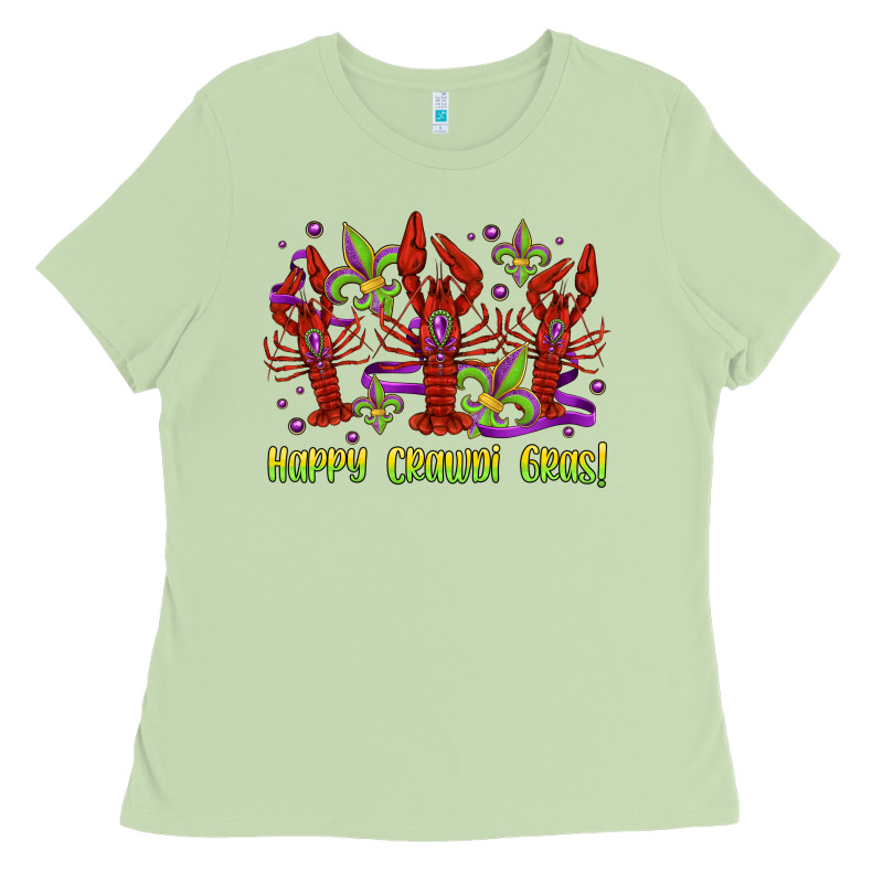 Happy Crawdi Gras Mardi Gras Carnival Ladies Tee by Jasminsmagicworld | Teevron