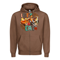 Chestnut lets eat Zipper Hoodie - CowGirlArtShop