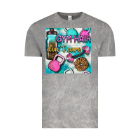 Cloud Rock gym hair don't care clasp and water bottle with glitter seamless patte Vintage Tee - BundleAndBundleShop
