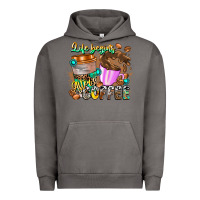 Pigment Tornado Life Begins After Coffee Urban Hoodie - CowhideDigitalArt