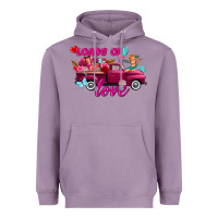 Lavender Loads of love Valentine's day truck Heavyweight Hoodie - FaDigitalArtStudio