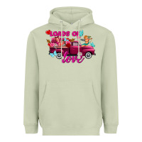 Matcha Loads of love Valentine's day truck Heavyweight Hoodie - FaDigitalArtStudio