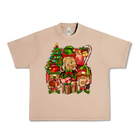 Burro Christmas Elf Truck Urban Heavy Tee - BundleAndBundleShop