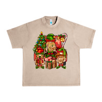 French Oak Christmas Elf Truck Urban Heavy Tee - BundleAndBundleShop