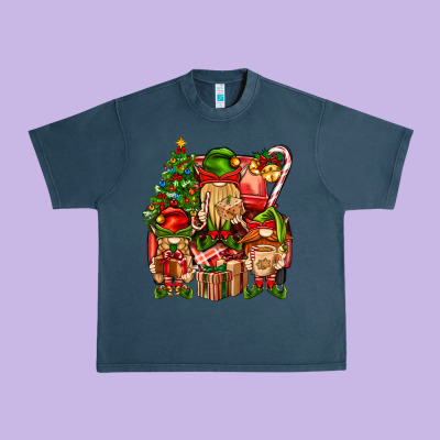 Christmas Elf Truck Urban Heavy Tee Designed By Bundleandbundleshop