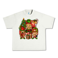 Pistachio Christmas Elf Truck Urban Heavy Tee - BundleAndBundleShop