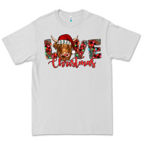Dove Grey love christmas highland cow and turquoise gemstone Premium Tee - Jasminsmagicworld