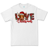 White love christmas highland cow and turquoise gemstone Premium Tee - Jasminsmagicworld