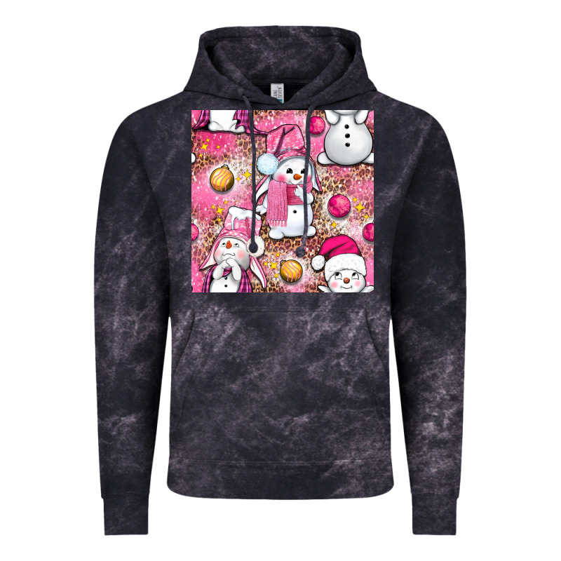 Pink Christmas Cute Snowman Vintage Hoodie by NancyCooperArtShop | Teevron