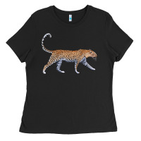 Black leopard Ladies Tee - LillyAllenDesigns
