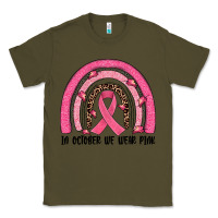 Army Green in october we wear pink rainbow Classic Tee - JahusDesignShop
