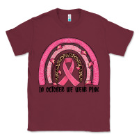 Burgundy in october we wear pink rainbow Classic Tee - JahusDesignShop