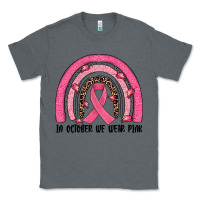 Charcoal Heather in october we wear pink rainbow Classic Tee - JahusDesignShop
