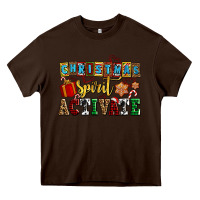 Chocolate Brown christmas spirit activate Heavy Core Tee - AdoDesignShop