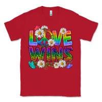 Red Pride LGBTQ+ Love Wins Classic Tee - BundleAndBundleShop