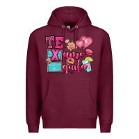 Burgundy te quila te amo Premium Hoodie - OliviaCreatesArt